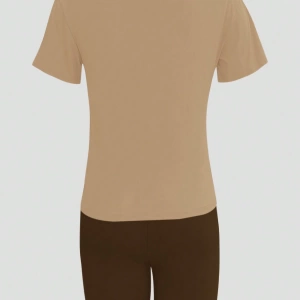 Kadın 2Lİ TAKIM OVERSİZE Trend T-shirt Şort Model 5068