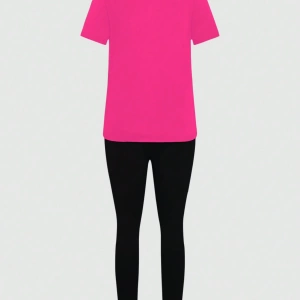 Kadın 2Lİ TAKIM OVERSİZE Trend T-shirt Şort Model 5069
