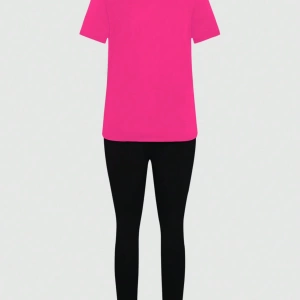 Kadın 2Lİ TAKIM OVERSİZE Trend T-shirt Şort Model 5069
