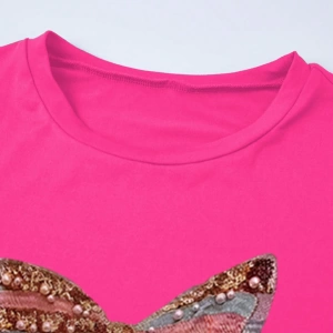 Kadın 2Lİ TAKIM OVERSİZE Trend T-shirt Şort Model 5069