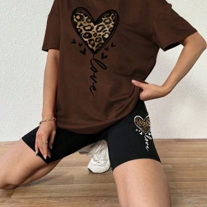 Kadın 2Lİ TAKIM OVERSİZE Trend T-shirt Şort Model 5071