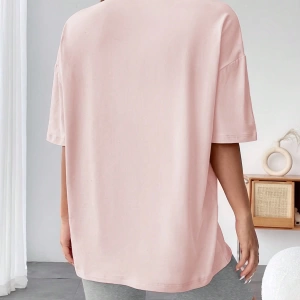 Kadın 2Lİ TAKIM OVERSİZE Trend T-shirt Şort Model 5074