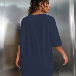 Kadın 2Lİ TAKIM OVERSİZE Trend T-shirt Şort Model 5076