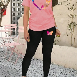 Kadın 2Lİ TAKIM OVERSİZE Trend T-shirt Şort Model 5080