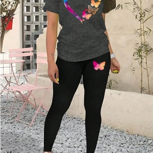Kadın 2Lİ TAKIM OVERSİZE Trend T-shirt Şort Model 5080