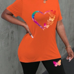Kadın 2Lİ TAKIM OVERSİZE Trend T-shirt Şort Model 5081