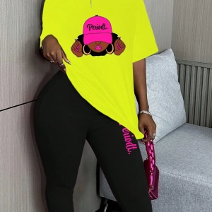 Kadın 2Lİ TAKIM OVERSİZE Trend T-shirt Şort Model 5082