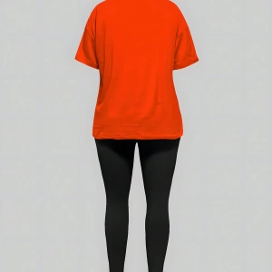 Kadın 2Lİ TAKIM OVERSİZE Trend T-shirt Şort Model 5082