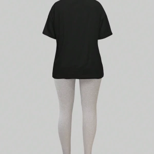 Kadın 2Lİ TAKIM OVERSİZE Trend T-shirt Şort Model 5082