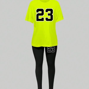 Kadın 2Lİ TAKIM OVERSİZE Trend T-shirt Şort Model 5082