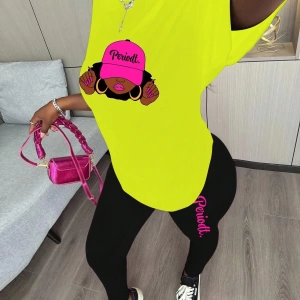 Kadın 2Lİ TAKIM OVERSİZE Trend T-shirt Şort Model 5082