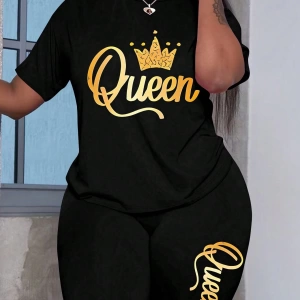 Kadın 2Lİ TAKIM OVERSİZE Trend T-shirt Şort Model 5083