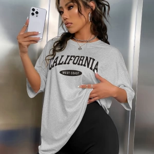 Kadın 2Lİ TAKIM OVERSİZE Trend T-shirt Şort Model 5084