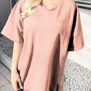 Kadın 2Lİ TAKIM OVERSİZE Trend T-shirt Şort Model 5085