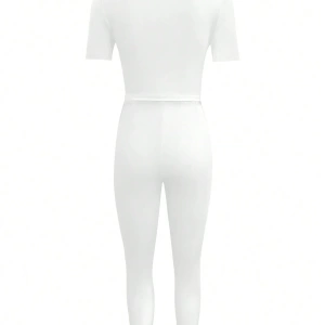 Kadın 2Lİ TAKIM OVERSİZE Trend T-shirt Şort Model 5086