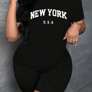 Kadın 2Lİ TAKIM OVERSİZE Trend T-shirt Şort Model 5092