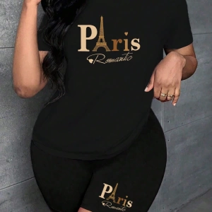 Kadın 2Lİ TAKIM OVERSİZE Trend T-shirt Şort Model 5092