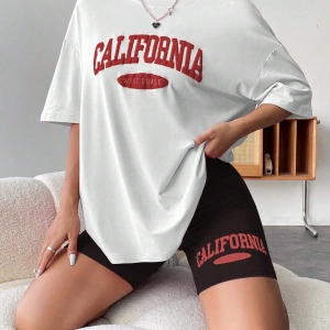 Kadın 2Lİ TAKIM OVERSİZE Trend T-shirt Şort Model 5094