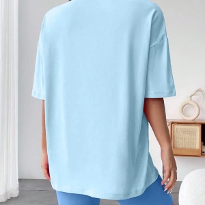 Kadın 2Lİ TAKIM OVERSİZE Trend T-shirt Şort Model 5096