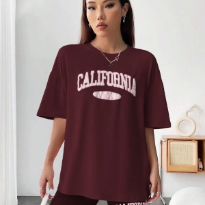 Kadın 2Lİ TAKIM OVERSİZE Trend T-shirt Şort Model 5096