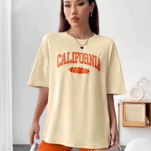 Kadın 2Lİ TAKIM OVERSİZE Trend T-shirt Şort Model 5096