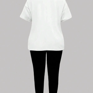 Kadın 2Lİ TAKIM OVERSİZE Trend T-shirt Şort Model 5097