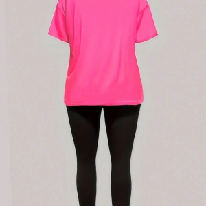 Kadın 2Lİ TAKIM OVERSİZE Trend T-shirt Şort Model 5097
