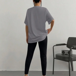 Kadın 2Lİ TAKIM OVERSİZE Trend T-shirt Şort Model 5098