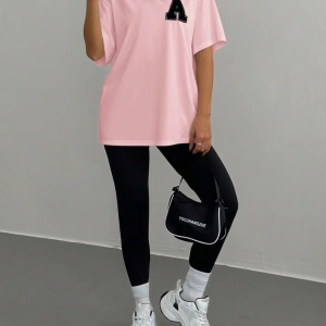 Kadın 2Lİ TAKIM OVERSİZE Trend T-shirt Şort Model 5098