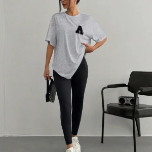 Kadın 2Lİ TAKIM OVERSİZE Trend T-shirt Şort Model 5098