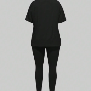 Kadın 2Lİ TAKIM OVERSİZE Trend T-shirt Şort Model 5099