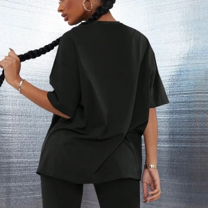 Kadın 2Lİ TAKIM OVERSİZE Trend T-shirt Şort Model 5100