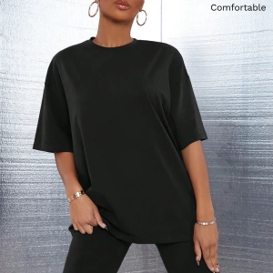 Kadın 2Lİ TAKIM OVERSİZE Trend T-shirt Şort Model 5100