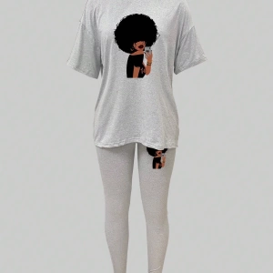 Kadın 2Lİ TAKIM OVERSİZE Trend T-shirt Şort Model 5101