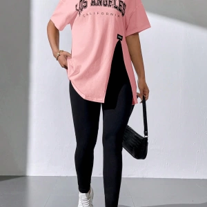 Kadın 2Lİ TAKIM OVERSİZE Trend T-shirt Şort Model 5102