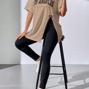 Kadın 2Lİ TAKIM OVERSİZE Trend T-shirt Şort Model 5102