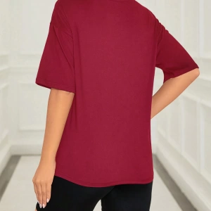 Kadın 2Lİ TAKIM OVERSİZE Trend T-shirt Şort Model 5103