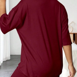 Kadın 2Lİ TAKIM OVERSİZE Trend T-shirt Şort Model 5103