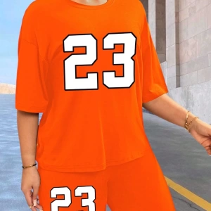 Kadın 2Lİ TAKIM OVERSİZE Trend T-shirt Şort Model 5103