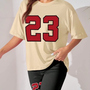 Kadın 2Lİ TAKIM OVERSİZE Trend T-shirt Şort Model 5103