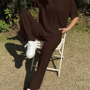 Kadın 2Lİ TAKIM OVERSİZE Trend T-shirt Şort Model 5108