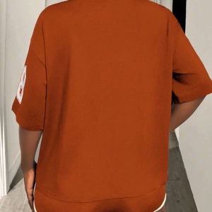 Kadın 2Lİ TAKIM OVERSİZE Trend T-shirt Şort Model 5119