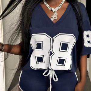 Kadın 2Lİ TAKIM OVERSİZE Trend T-shirt Şort Model 5119