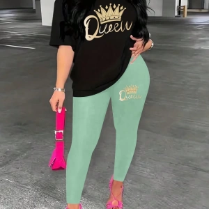 Kadın 2Lİ TAKIM OVERSİZE Trend T-shirt Şort Model 5121