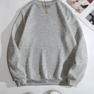 Kadın Beauty Baskılı Oversize Bisiklet Yaka Sweatshirt
