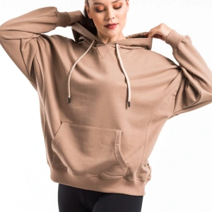 Kadın Bej Kapüşonlu Sweatshirt Cy84194 Bej