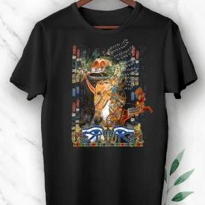 Kadın Beyaz Antik Mısır Egypt Baskılı Tişört