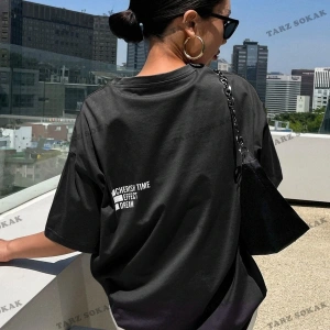 Kadın Beyaz Cheerish Baskı Oversize