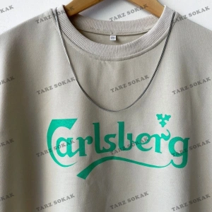 Kadın Beyaz Cheerish Baskı Oversize