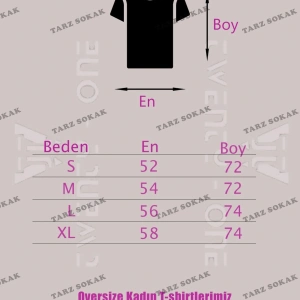 Kadın Beyaz Clarity And Candor Baskılı Oversize